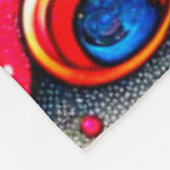 Herz und Sterne Fleecedecke (Ecke)