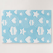 Herz und Sterne Puzzle (Horizontal)