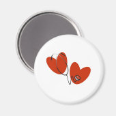 Herz und Stethoscope Magnet (Vorderseite/Rückseite)