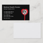 Herz- und Stethoscope Medical Business Cards Visitenkarte (Vorne/Hinten)