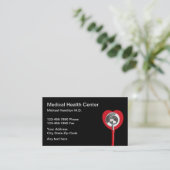 Herz- und Stethoscope Medical Business Cards Visitenkarte (Stehend Vorderseite)