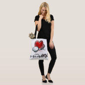 Herz und Stethoskop Große Tasche (Am Model)