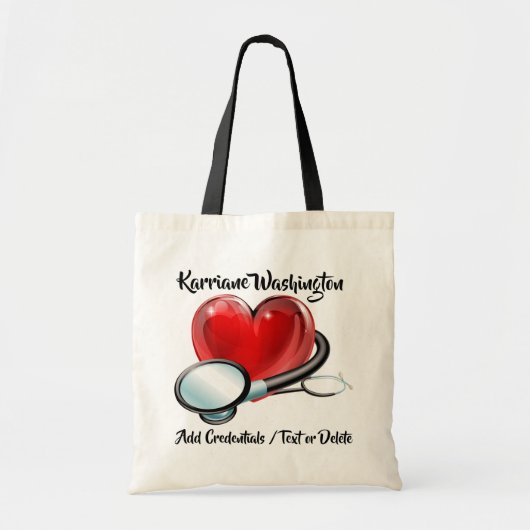 Herz und Stethoskop Medical Budget Tasche (Vorne)