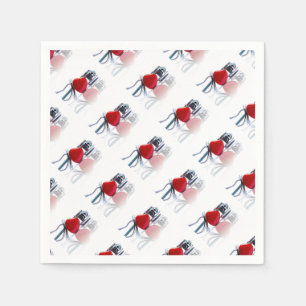 Herz-und Stethoskop-Party Serviette