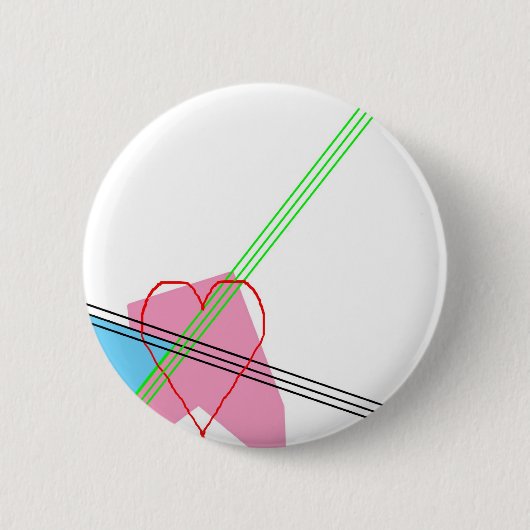Herz und Streifen Button (Vorderseite)