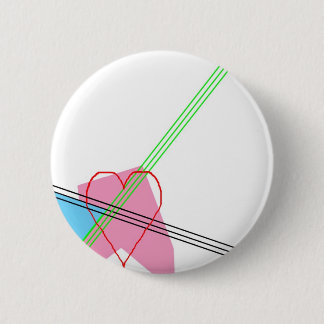 Herz und Streifen Button