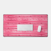 Herz und Streifen Schreibtischunterlage (Tastatur & Maus)