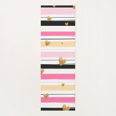 Herz und Streifen Yogamatte (Rückseite)