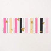 Herz und Streifen Yogamatte (Vorderseite (Horizontal))