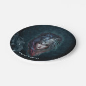 Herz und weibliche Kraft des Löwen Pappteller (Schrägansicht)