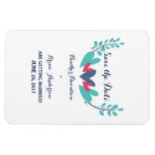 Herz und Wein Save the Date Flexi Magnet (Horizontal)