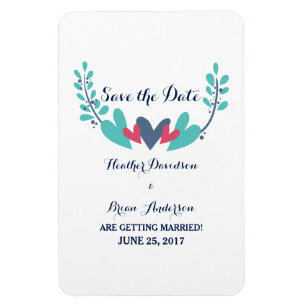 Herz und Wein Save the Date Flexi Magnet