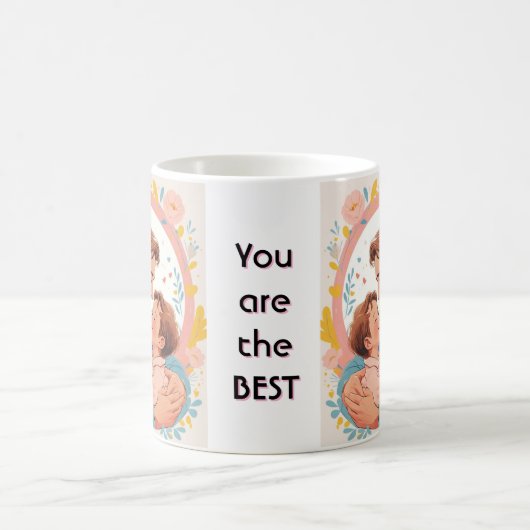 Herz und Wertschätzung des Vaters Kaffeetasse (Mittel)