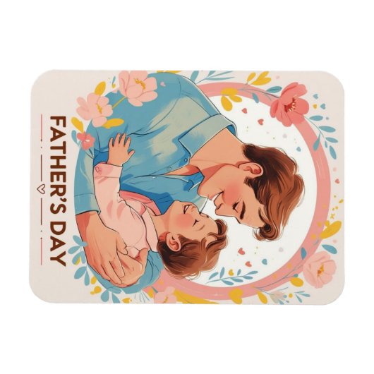 Herz und Wertschätzung des Vaters Magnet (Horizontal)