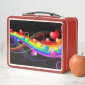 Herz und Wirbel Metall Lunch Box (Beispiel)
