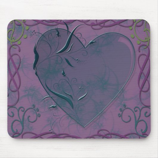 Herz und Wirbel Mousepad (Vorne)