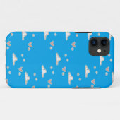 Herz und Wolken auf blau Case-Mate iPhone Hülle (Rückseite (Horizontal))
