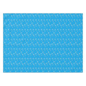 Herz und Wolken auf blau Tischdecke (Vorderseite (Horizontal))