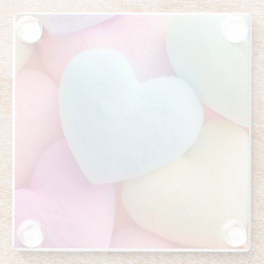 Herz-Untersetzer Glasuntersetzer (Rückseite)