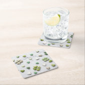 Herz-Untersetzer Rechteckiger Pappuntersetzer (Vor Ort)