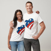 Herz USA-Flaggen-T-Shirts und Geschenke T-Shirt (Unisex)