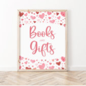 Herz Valentine Bücher und Geschenke Kinderduschsig Poster