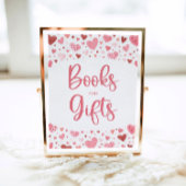Herz Valentine Bücher und Geschenke Kinderduschsig Poster