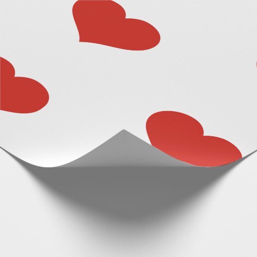 HERZ Valentine's Day Wrapping Paper Geschenkpapier (Ecke)