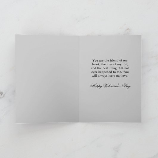 Herz-Valentinsgruß-Karte Feiertagskarte (Innenseite)