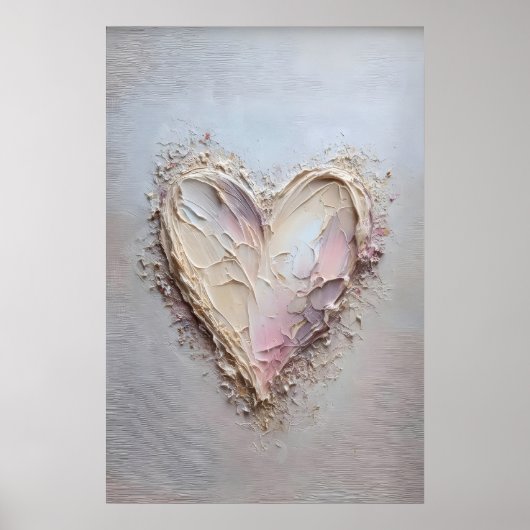 Herz Valentinstag Druck, Valentinstag Frühling Poster (Vorne)