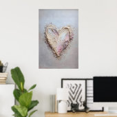 Herz Valentinstag Druck, Valentinstag Frühling Poster (Heimbüro)