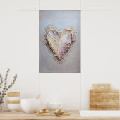Herz Valentinstag Druck, Valentinstag Frühling Poster (Küche)