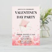 Herz Valentinstag Einladung (Stehend Vorderseite)