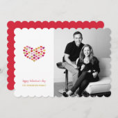 Herz | Valentinstag Fotokarte Feiertagskarte (Vorne/Hinten)