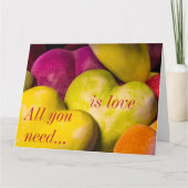 Herz Valentinstag-Karte Karte (Vorderseite)