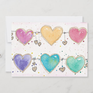 Herz-Valentinstag-Karten-Einladung Einladung