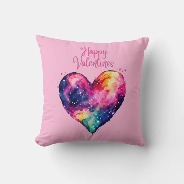 Herz-Valentinstag Kissen (Vorderseite)