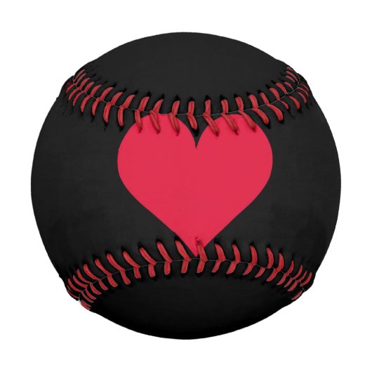 Herz Valentinstag Liebe Herz Baseball (Vorderseite)