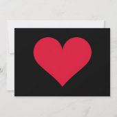 Herz Valentinstag Liebe Herz Einladung (Vorderseite)