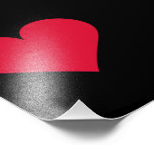 Herz Valentinstag Liebe Herz Fotodruck (Ecke)