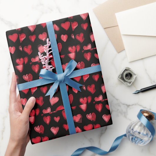 Herz Valentinstag Liebe Herz Geschenkpapier (Schenken)