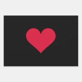 Herz Valentinstag Liebe Herz Geschenkpapier Set (Vorderseite)