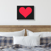 Herz Valentinstag Liebe Herz Leinwanddruck (Insitu (Schlafzimmer))