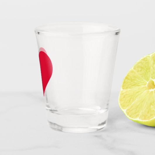 Herz Valentinstag Liebe Herz Schnapsglas (Rechts)