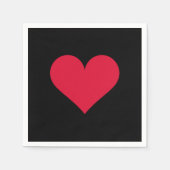 Herz Valentinstag Liebe Herz Serviette (Vorderseite)