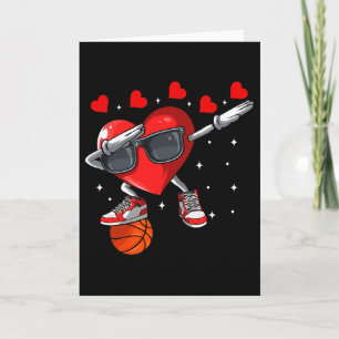 Herz Valentinstag Sketll Spieler Liebhaber für Män Karte