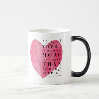 Herz-Van- Goghzitat-verwandelnde Tasse