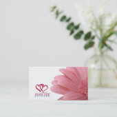 Herz-Verbindung Wechselstrom-Visitenkarte Visitenkarte (Stehend Vorderseite)