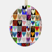 Herz-Verzierung Keramik Ornament (Rechts)