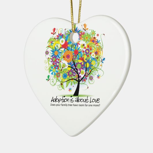 Herz-Verzierung Keramikornament (Links)